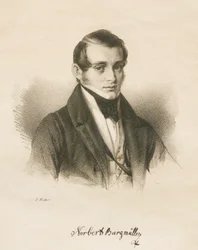 Porträtt av kompositören Norbert Burgmüller 1810-1836, 1836