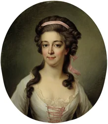 Porträtt av grevinnan Maria Eleonora Lewenhaupt, född Koskull 1765-1823.