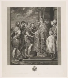 St. Ambrosius vägrar kejsar Theodosius tillträde till kyrkan i Milano