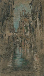 En venetiansk kanal, c1880