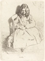 Annie Sittande, 1858.