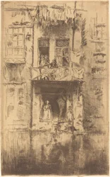 Balkong, Amsterdam, 1889.