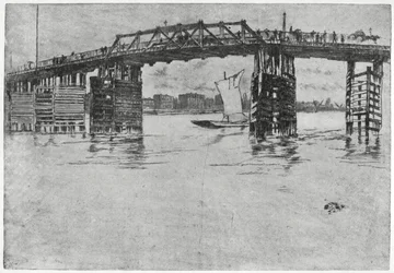 Battersea Bridge, London, 1800-talet 1904.