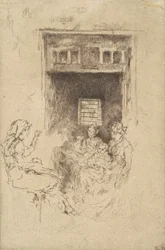 Bead-Stringers, 1880 (svart etsning på lagt papper)