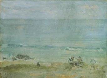 Vid stranden, St. Ives (olja ombord)