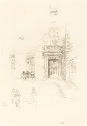 Courtyard, Chelsea Hospital, 1888.