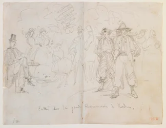 Gick in på den stora strandpromenaden i Baden, 1858.