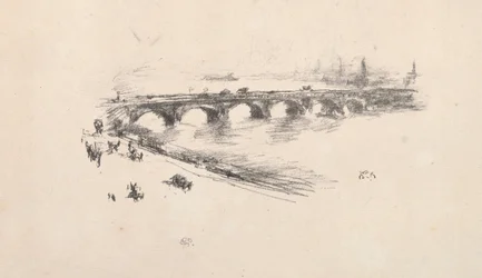 Kväll, Little Waterloo Bridge, 1896.