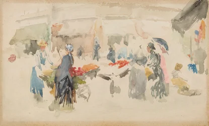 Blomstermarknad: Dieppe, 1885.