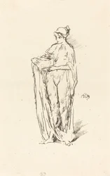 Flicka med skål, 1895.