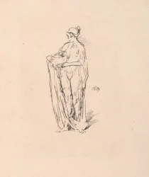 Flicka med skål, 1895.
