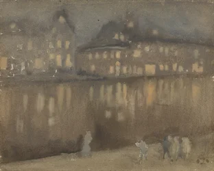 Canal Grande, Amsterdam, Nocturne, 1882.