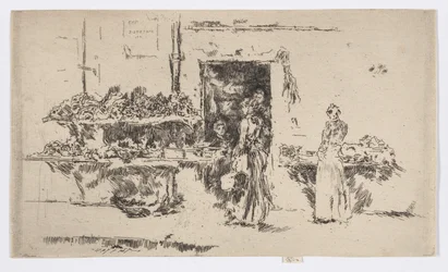 Grönsaksaffär, Paris, ca 1892-93 (etsning; bläck på papper)