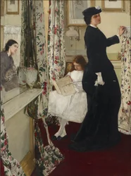 Harmony in Green and Rose: The Music Room