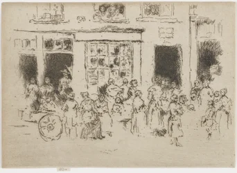 High Street, Bryssel, 1887 (etsning på papper)