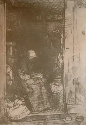 The Raggedy Old Woman, c1858, 1904