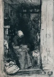 Den gamla kvinnan i trasor, 1858 1903-1904