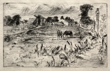 Landskap med hästen, 1859.