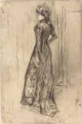 Maud, Stående, c. 1873.