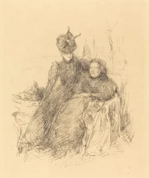 Mor och dotter, 1897.