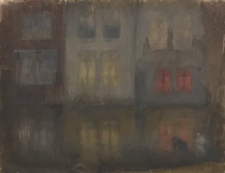 Nocturne: svart och rött, Bakre kanalen, Holland, 1882