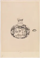 Oviform ingefärsburk med klockformad lock, 1878.