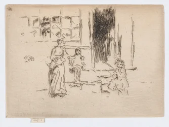 Petticoat Lane, ca 1886-88 (etsning; bläck på papper)