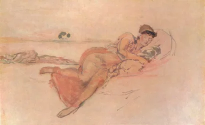 Pink and Rose, The Mothers Sleep, c1895, 1904