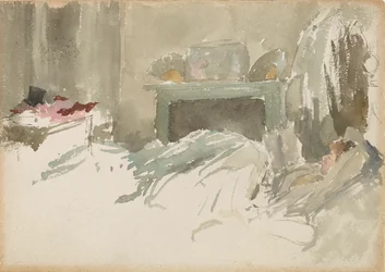 Vila i sängen, 1883-1884.