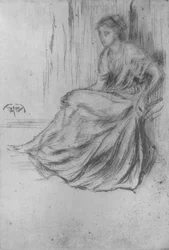 Sittande flicka, c1869, 1904