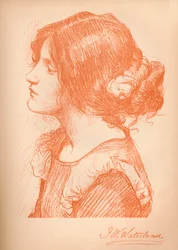 Skiss av en kvinna c1885, 1896