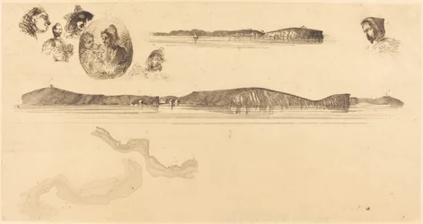 Skisser på kustmätningsplattan, 18541855.
