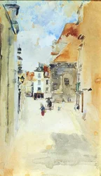 Street Scene, ca 1888 (wc på papper)