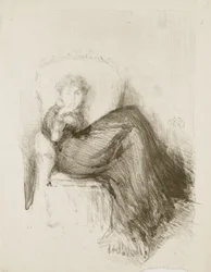 Studie: Maud Sittande, 1878
