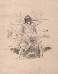 Den draperade figuren sittande, 1893.