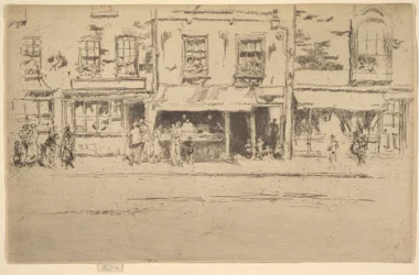 Fiskaffären, upptagen Chelsea Fish Shop, Chelsea, 1886-87.