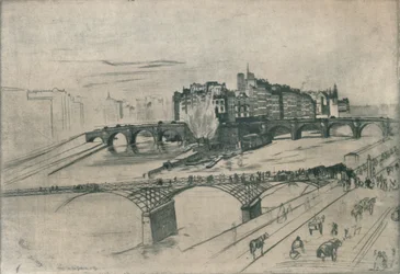 Isle De La Cite, Paris, 1859, 1904
