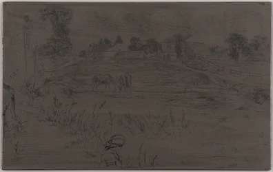 Landskapet med hästen, 1859.