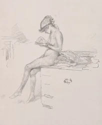 Den lilla nakenmodellläsningen, 1890.