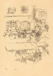 Marknaden, Vitré, 1893.