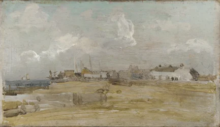 Vita huset, ca 1884-85 (olja på träpanel)