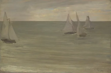 Trouville grått och grönt, Silverhavet, 1865.