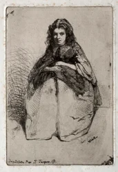 Tolv etsningar från naturen: Fumette, 1858.