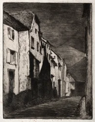 Tolv etsningar från naturen: Street i Saverne, 1858.