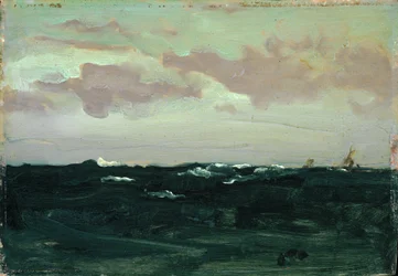 Violet och blått: Among the Rollers, ca 1893 (olja på panel)