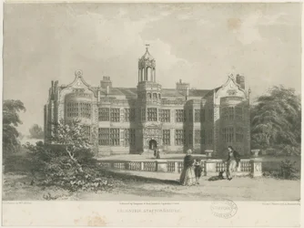 Ingestre Hall: litografi, nd [c 1844]