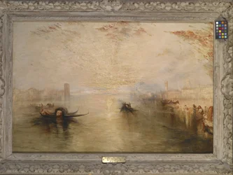 San Benedetto ser mot Fusina (After Turner) (olja på duk)