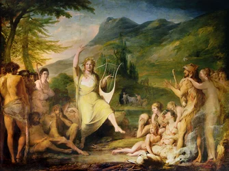 Orpheus, först i serien av The Progress of Human Culture and Knowledge, c.1777-84