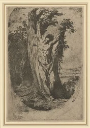 Sankt Sebastian, ca 1776 (mjukgrundsetsning med roulettearbete och fula bett)