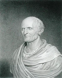 Nathaniel Bowditch (1773-1838), graverad av J. Gross efter Longacres teckning av bysten av John Frazee (1790-1852) (gravyr)